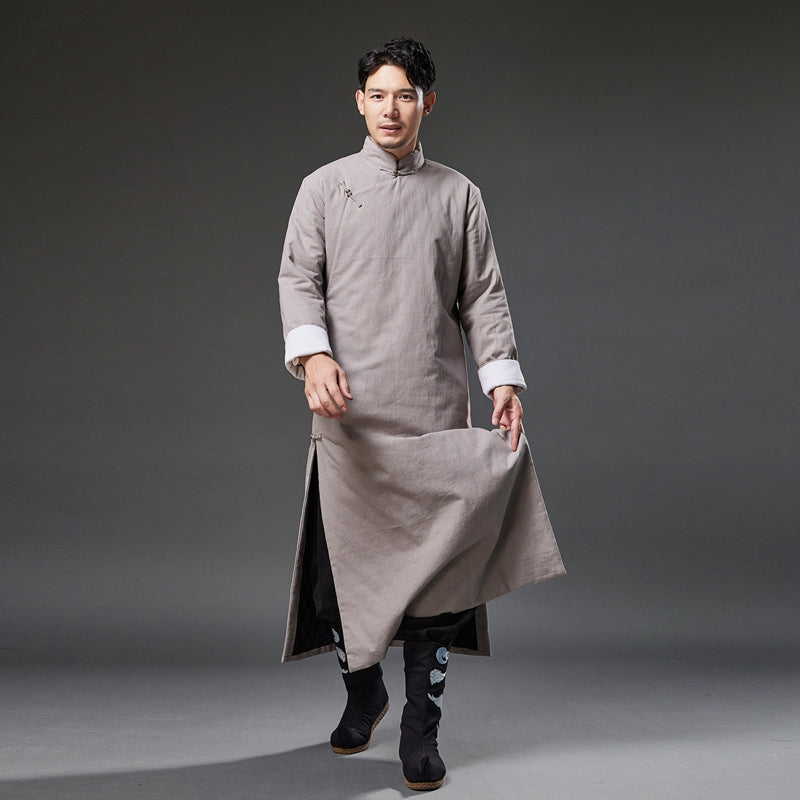 Traditional Chinese men's cheongsam. Kung Fu Robe.