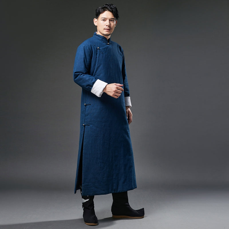 Traditional Chinese men's cheongsam. Kung Fu Robe.
