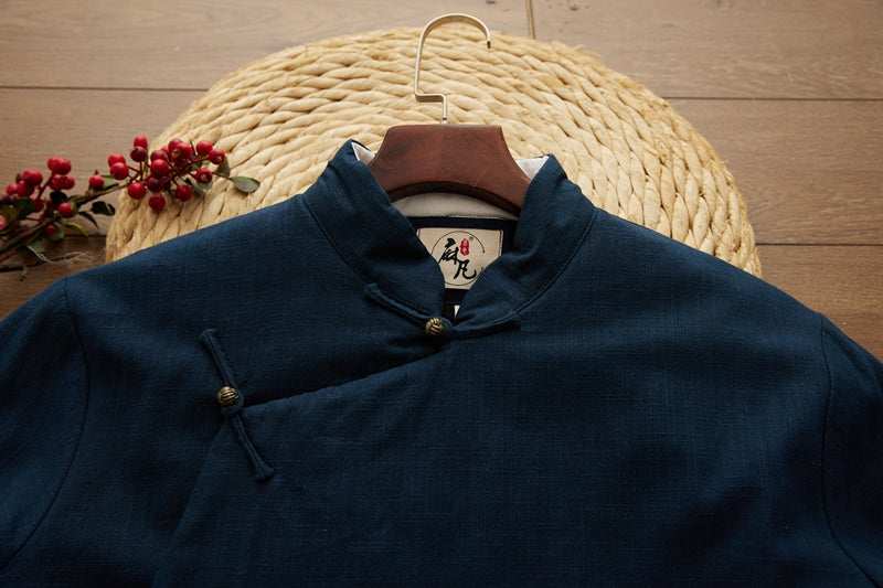 Traditional Chinese men's cheongsam. Kung Fu Robe.