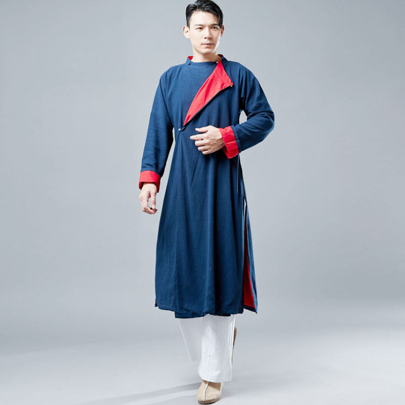 Traditional Chinese men's cheongsam. Kung Fu Robe.