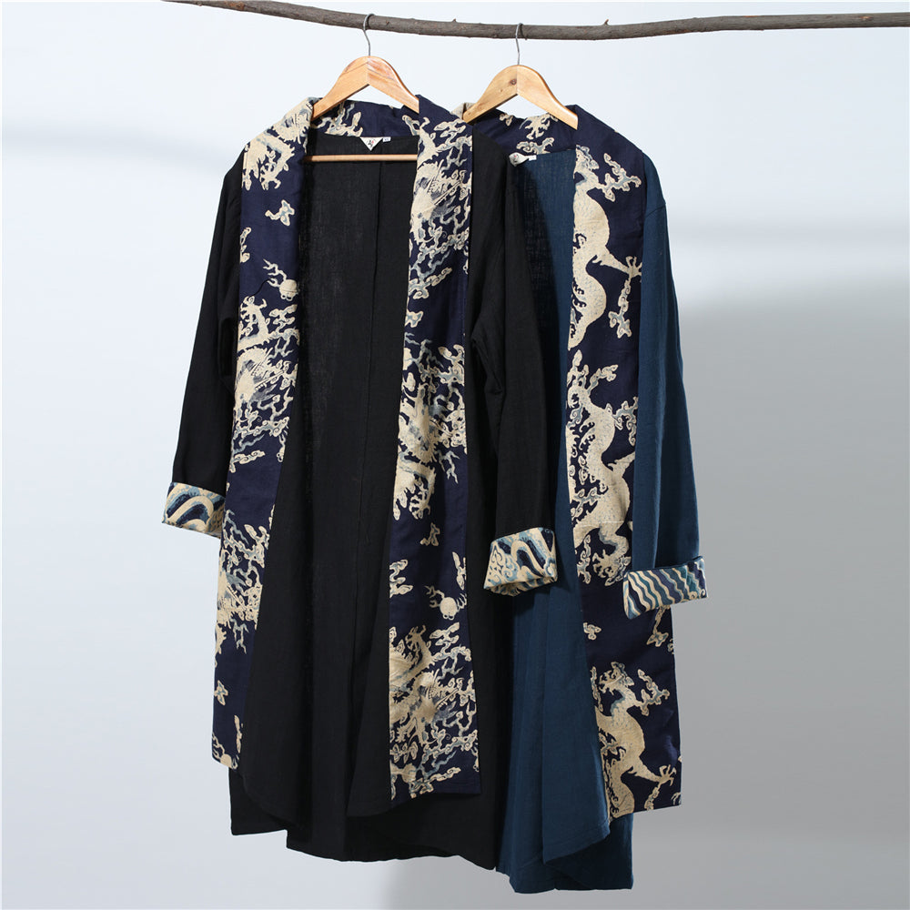 Traditional Chinese men's coat. Kung fu robe.