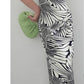 Chinese ink painting minimalist cheongsam dress
