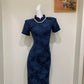 Luxury custom-made cheongsam gown.