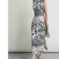 Chinese ink painting minimalist cheongsam dress
