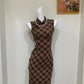 Luxury custom-made cheongsam gown.