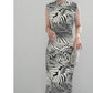 Chinese ink painting minimalist cheongsam dress