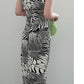 Chinese ink painting minimalist cheongsam dress