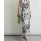 Chinese ink painting minimalist cheongsam dress