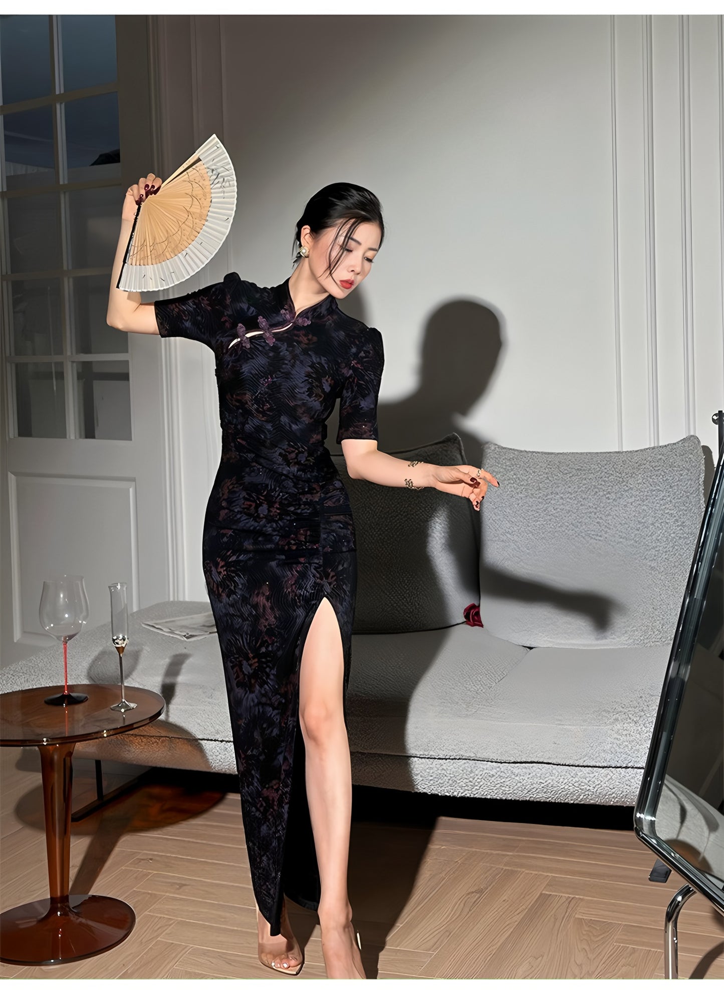 Summer High-Elasticity Elegant Retro Cheongsam