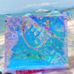 Clear laser tote bag