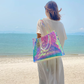 Clear laser tote bag