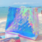 Clear laser tote bag