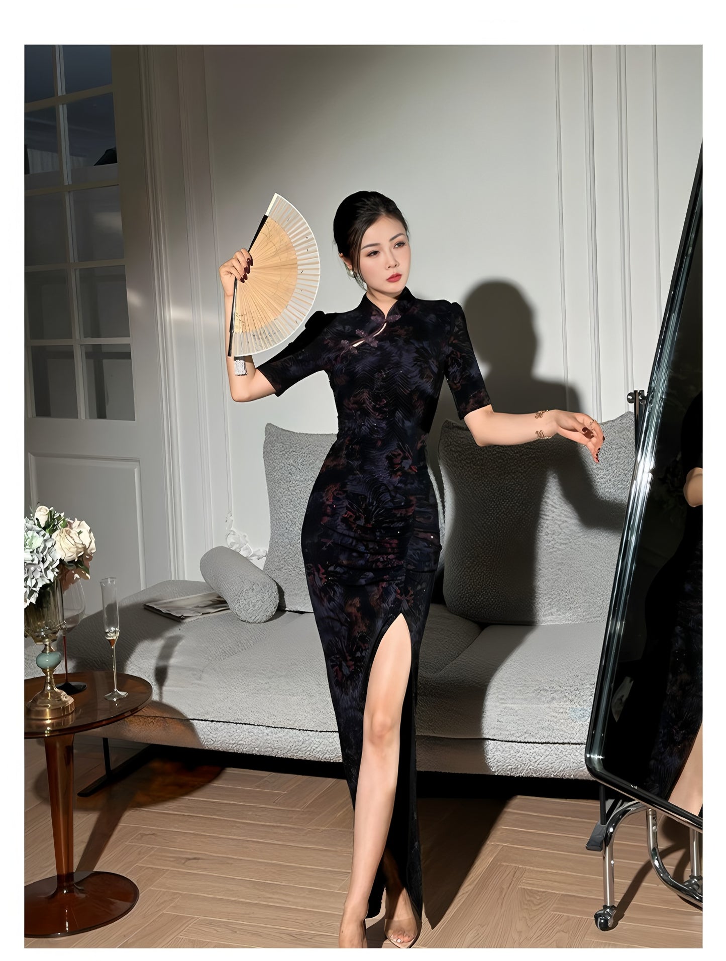 Summer High-Elasticity Elegant Retro Cheongsam
