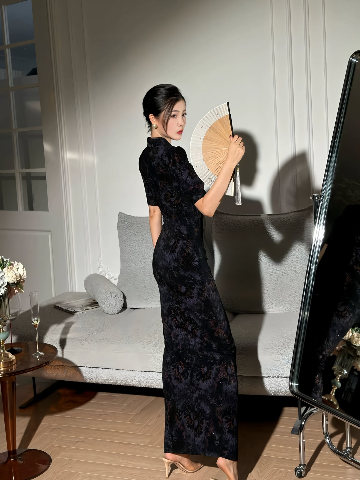 Summer High-Elasticity Elegant Retro Cheongsam