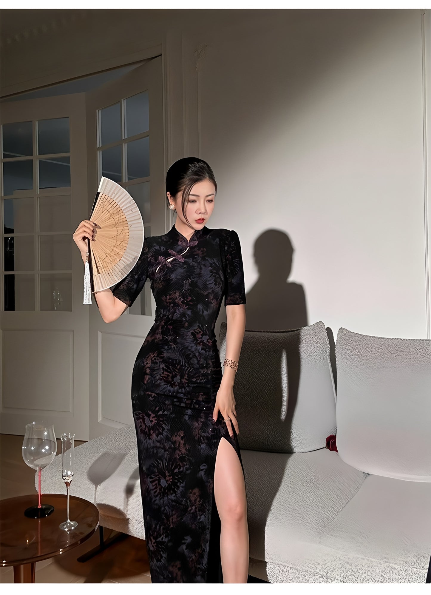 Summer High-Elasticity Elegant Retro Cheongsam