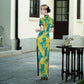 Traditional floral qipao