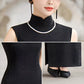 Black velvet sleeveless qipao gown