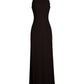 Brown sleeveless modern qipao