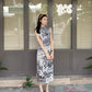Chinese ink painting minimalist cheongsam dress