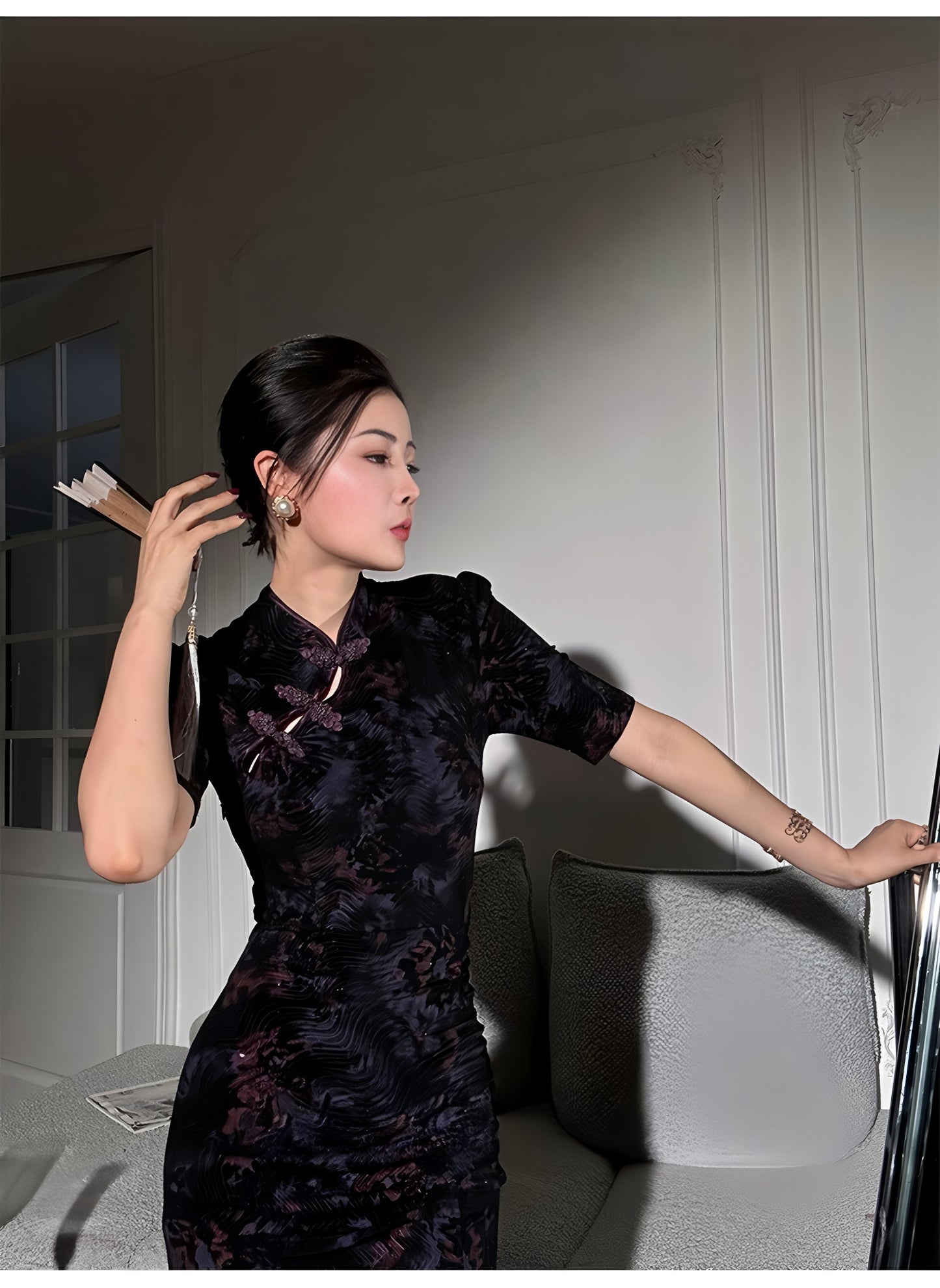 Summer High-Elasticity Elegant Retro Cheongsam