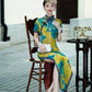 Traditional floral qipao
