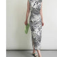 Chinese ink painting minimalist cheongsam dress