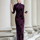 Purple modern qipao gown