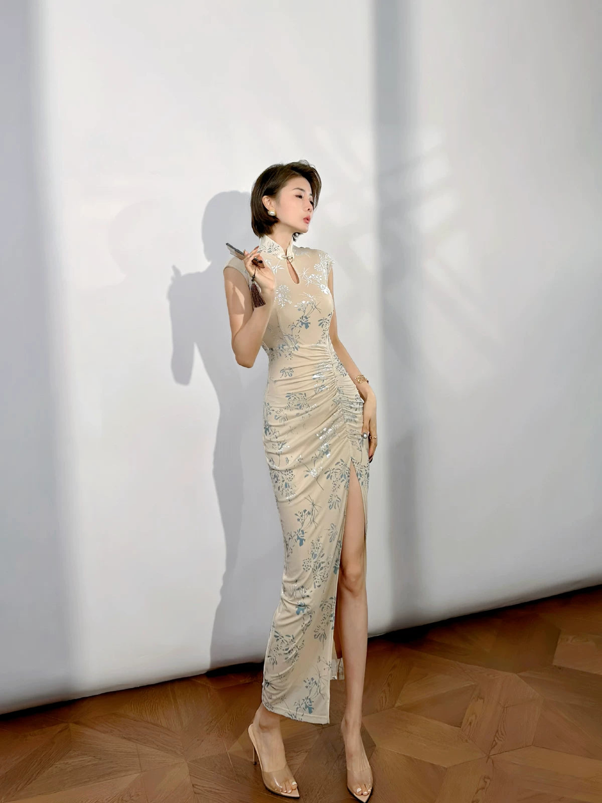 Floral Qipao Gowns for Summer