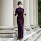 Purple modern qipao gown