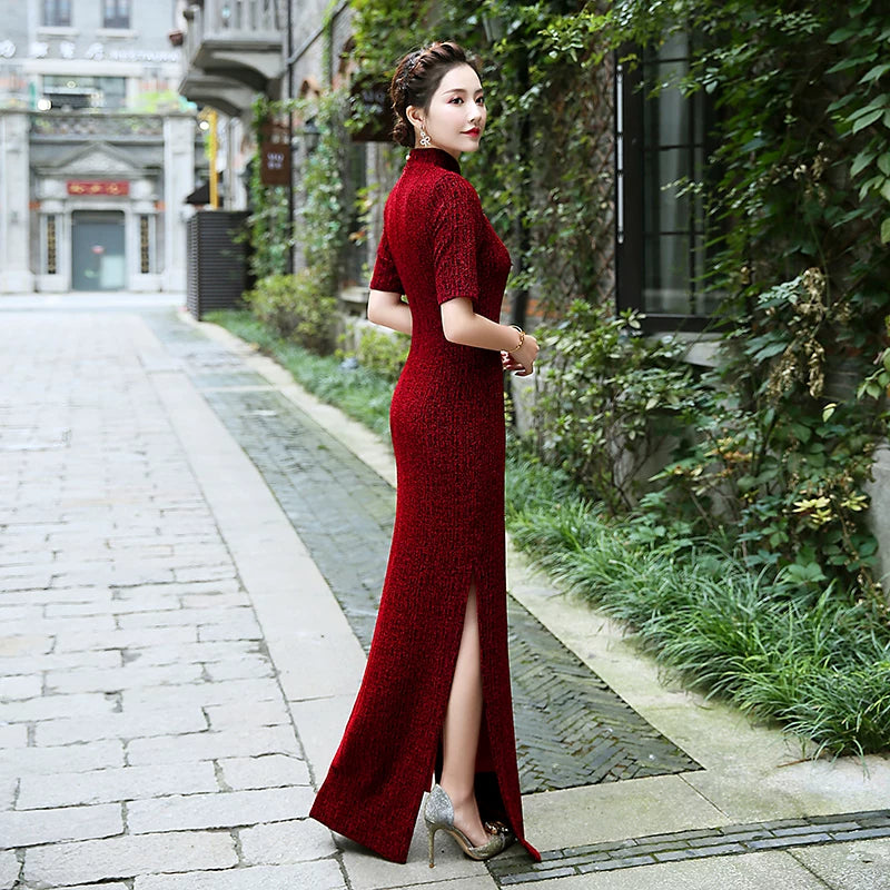 Traditional Tea Ceremony Qipao Gown
