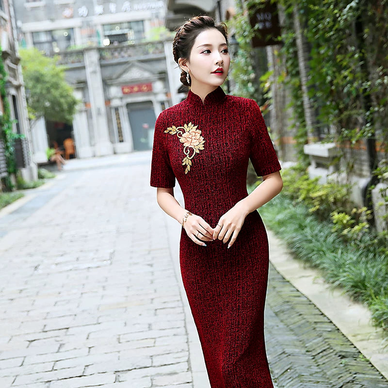 Traditional Tea Ceremony Qipao Gown