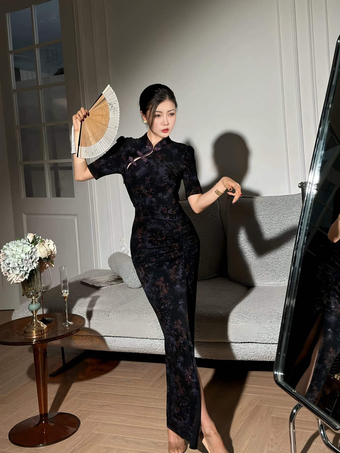 Summer High-Elasticity Elegant Retro Cheongsam