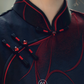 Traditional Black Full Cheongsam - Satin | Silk