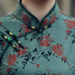 Traditional Chinese Green Cheongsam Dress - Soft Fabric