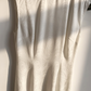 Minimalist white Cheongsam, sleeveless dress for everyday, Chinese vintage dress