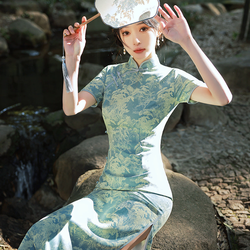 Modern Cheongsam for Young Women - Satin | Polyester
