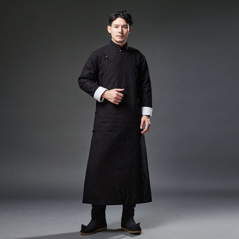 Traditional Chinese men's cheongsam. Kung Fu Robe.