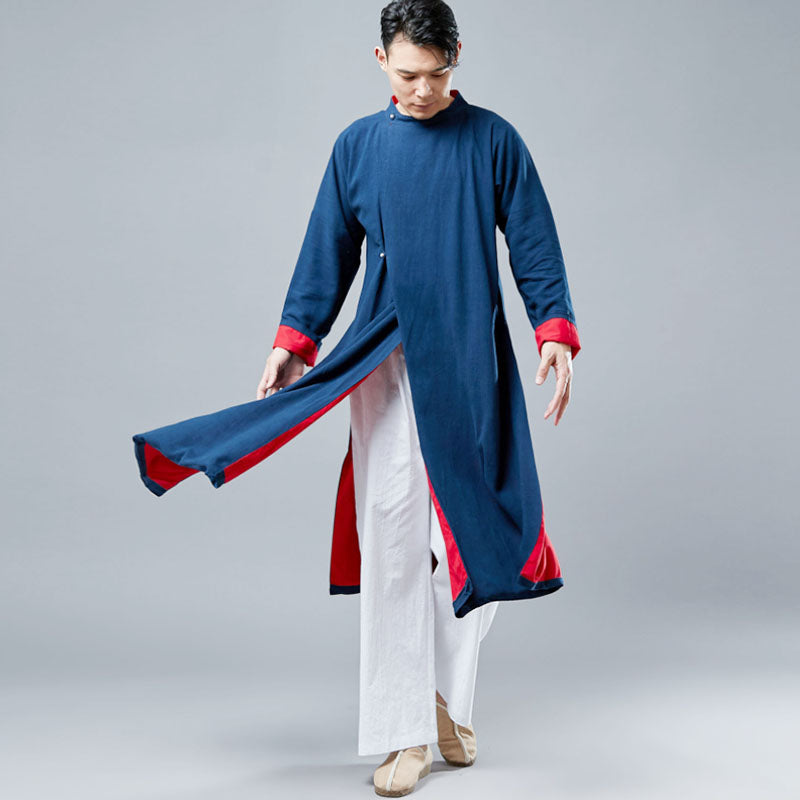 Traditional Chinese men's cheongsam. Kung Fu Robe.