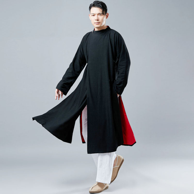 Traditional Chinese men's cheongsam. Kung Fu Robe.
